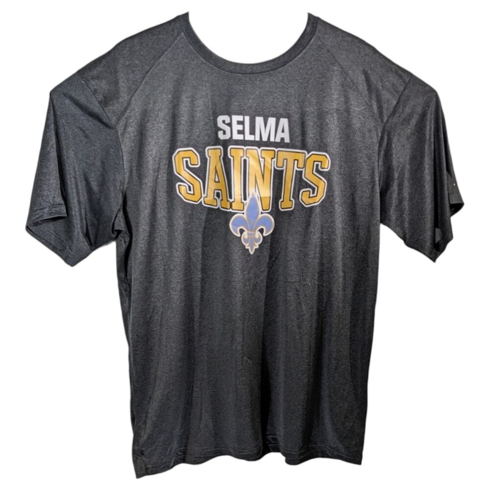 Selma Saints School Shirt Adult Size XL Gray #8 BSN Alabama Football Lot of 2